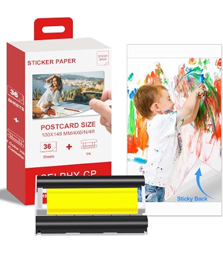 Amazon.com : Color Ink and Label Set for Canon SELPHY SQUARE QX10